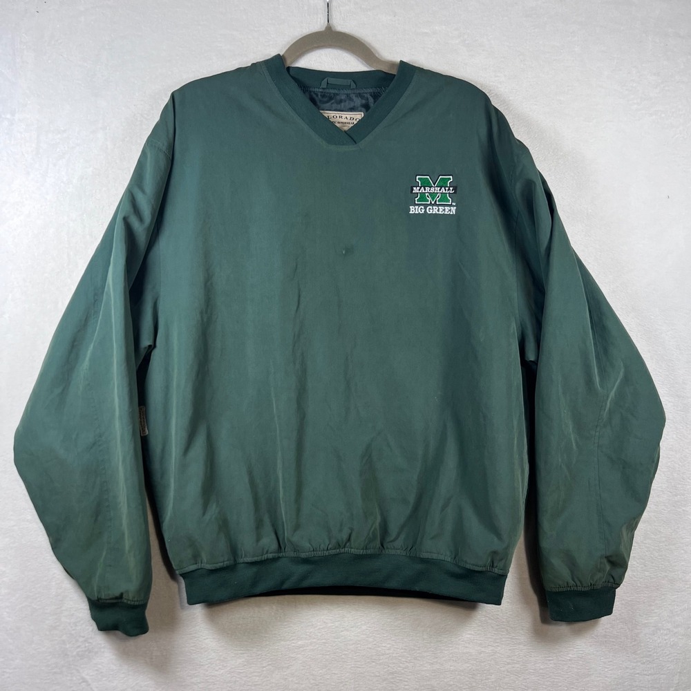 Colorado Timberline Marshall University Big Green V-Neck Windshirt Green